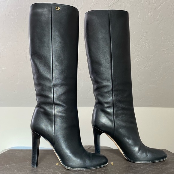Gucci Rodano Calf Knee high Boots - Picture 5 of 11